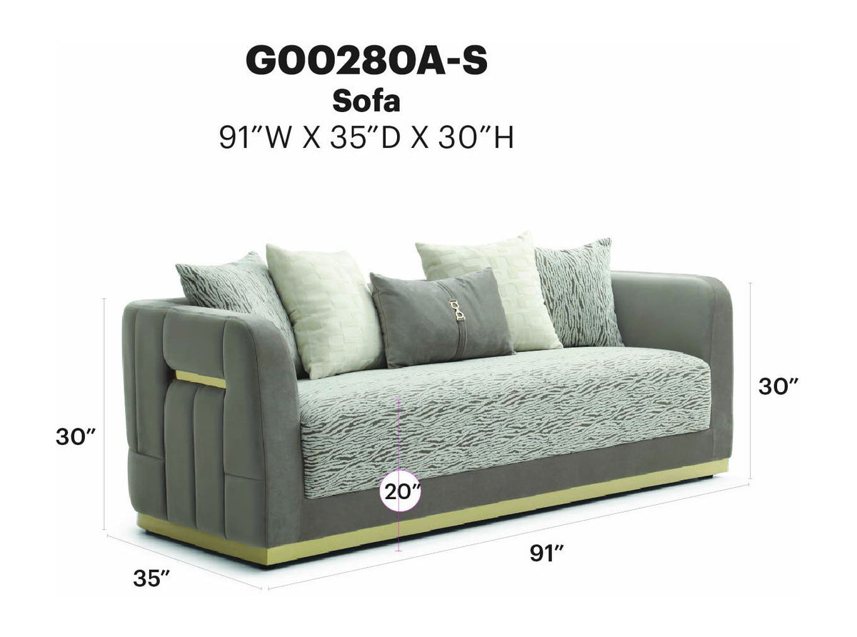 Lexington - Sofa - Brown / Light Beige