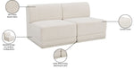 Ollie - 2 Seat Armless Modular Sofa
