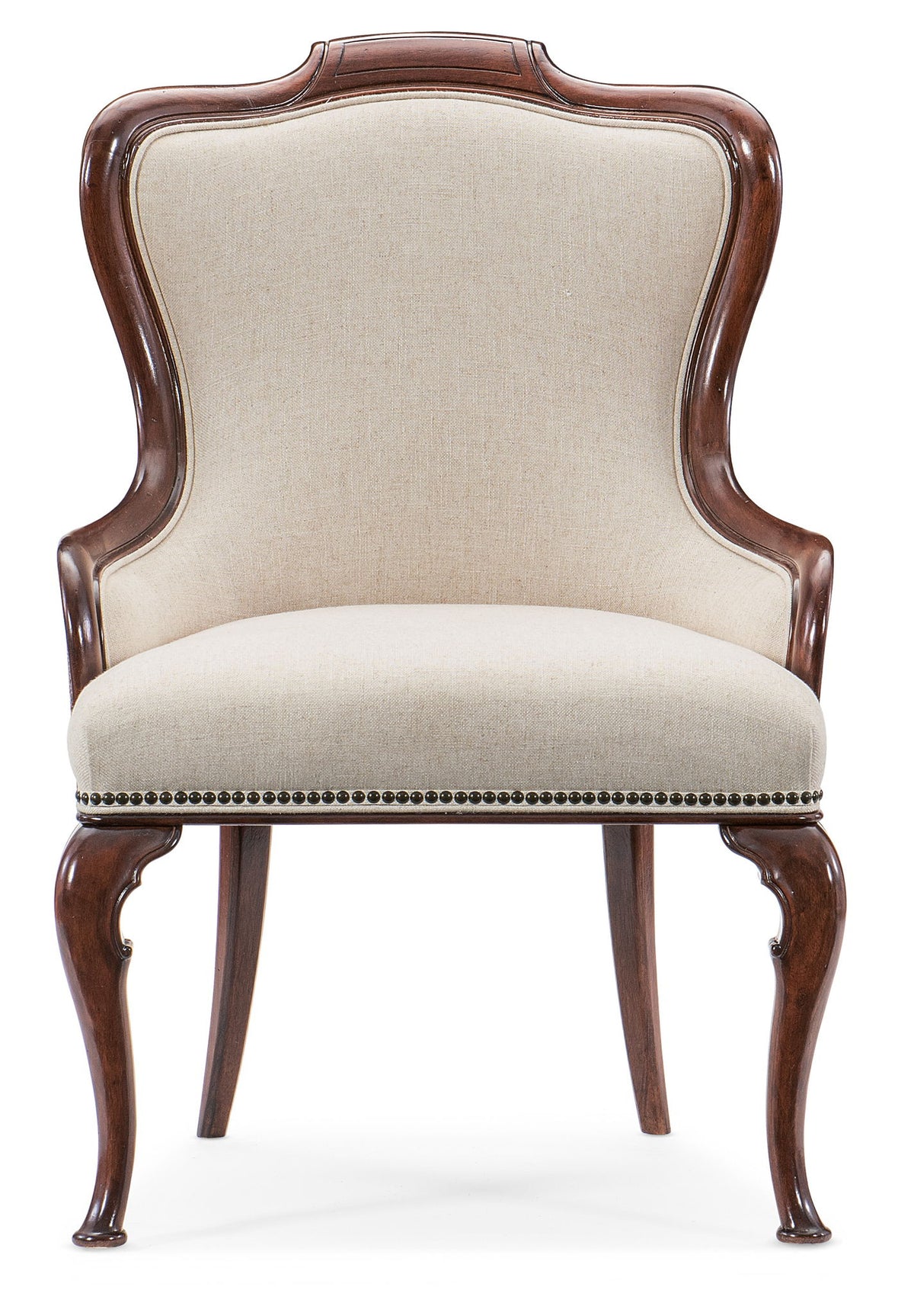 Charleston - Upholstered Arm Chair (Set of 2) - Dark Brown
