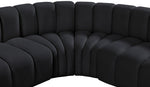 Arc - Velvet 6 Piece Corner Modular Sofa