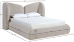 Elowen - Chenille Fabric Upholstered Bed