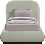 Vaughn - Chenille Bed With Black Base