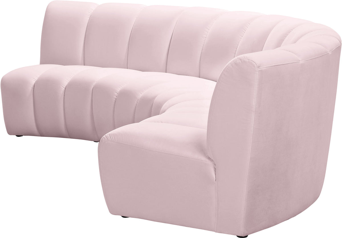 Infinity - 3 Piece Velvet Modular Sectional