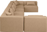 Cube - 7 Piece Modular U-Shaped Sectional - Tan
