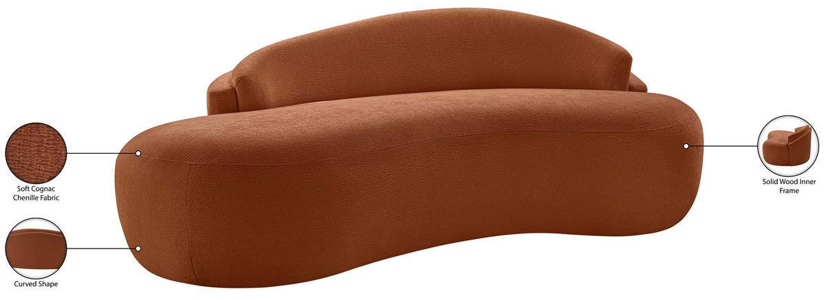 Caspian - Chenille Fabric Upholstered Loveseat