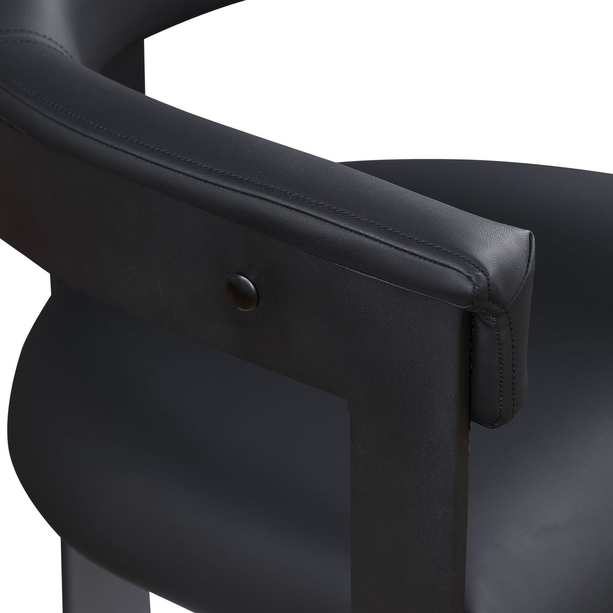 Romeo - Faux Leather Dining Chair With Black Base (Set of 2)