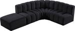 Arc - Velvet 5 Piece Corner Modular Sofa