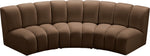 Infinity - 3 Piece Modular Sectional - Brown