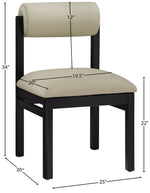 Roundhill - Faux Leather Dining Chair (Set of 2) - Black Frame