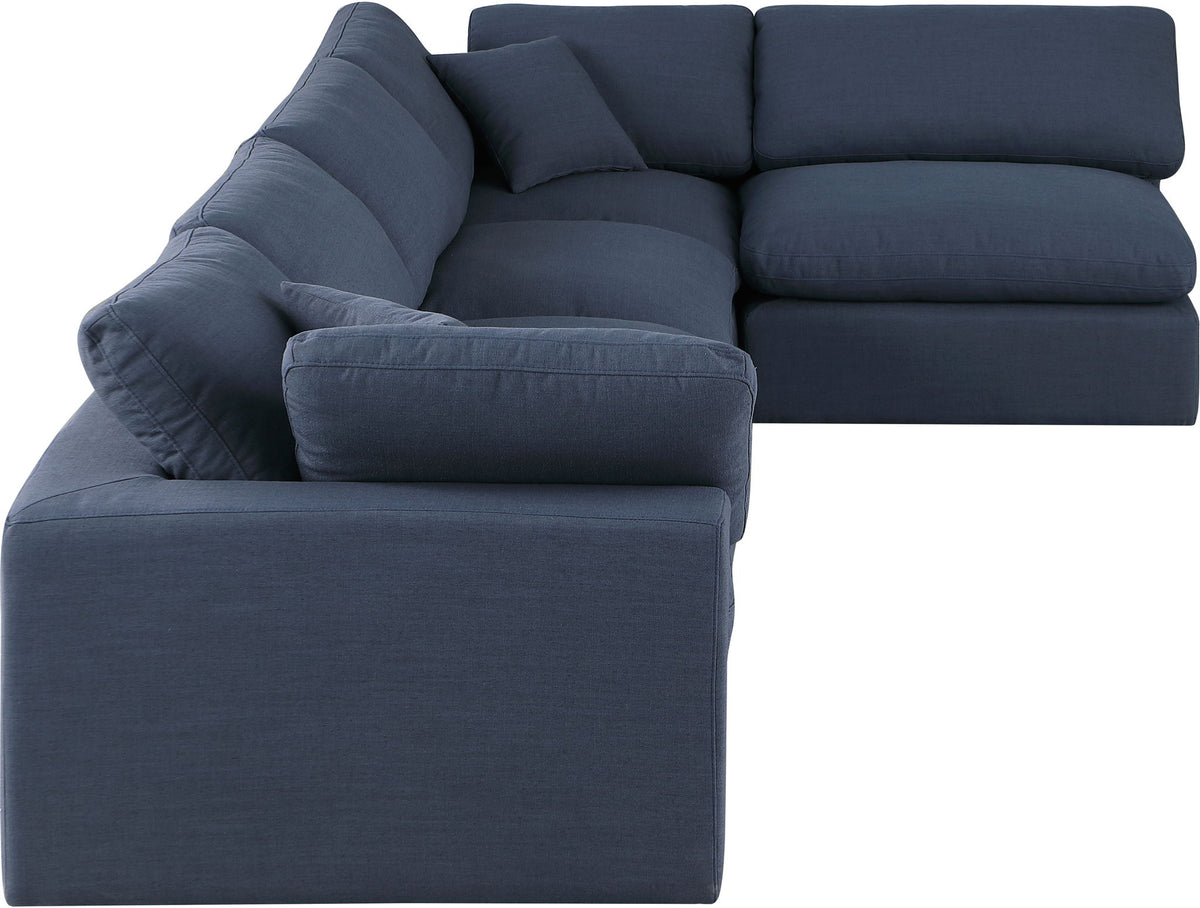 Comfy - 5 Piece Linen Modular Sectional