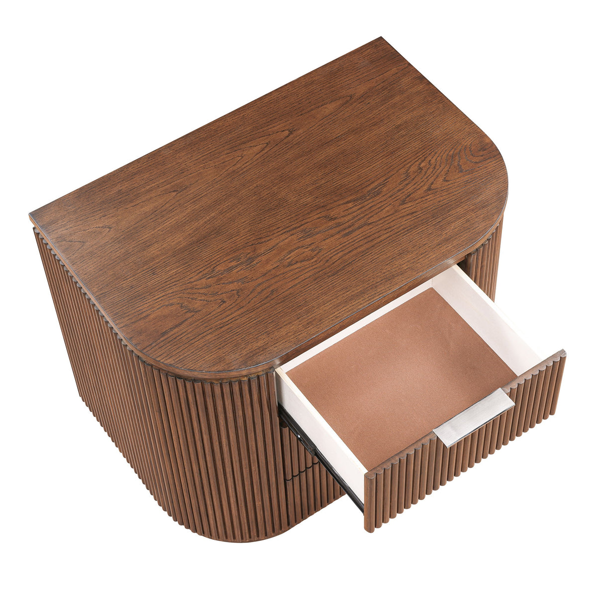 Astrid - Solid Wood And Oak Veneer Nightstand