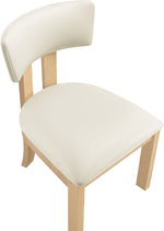 Lavrin - Vegan Leather Dining Side Chair (Set of 2) - Natural Base