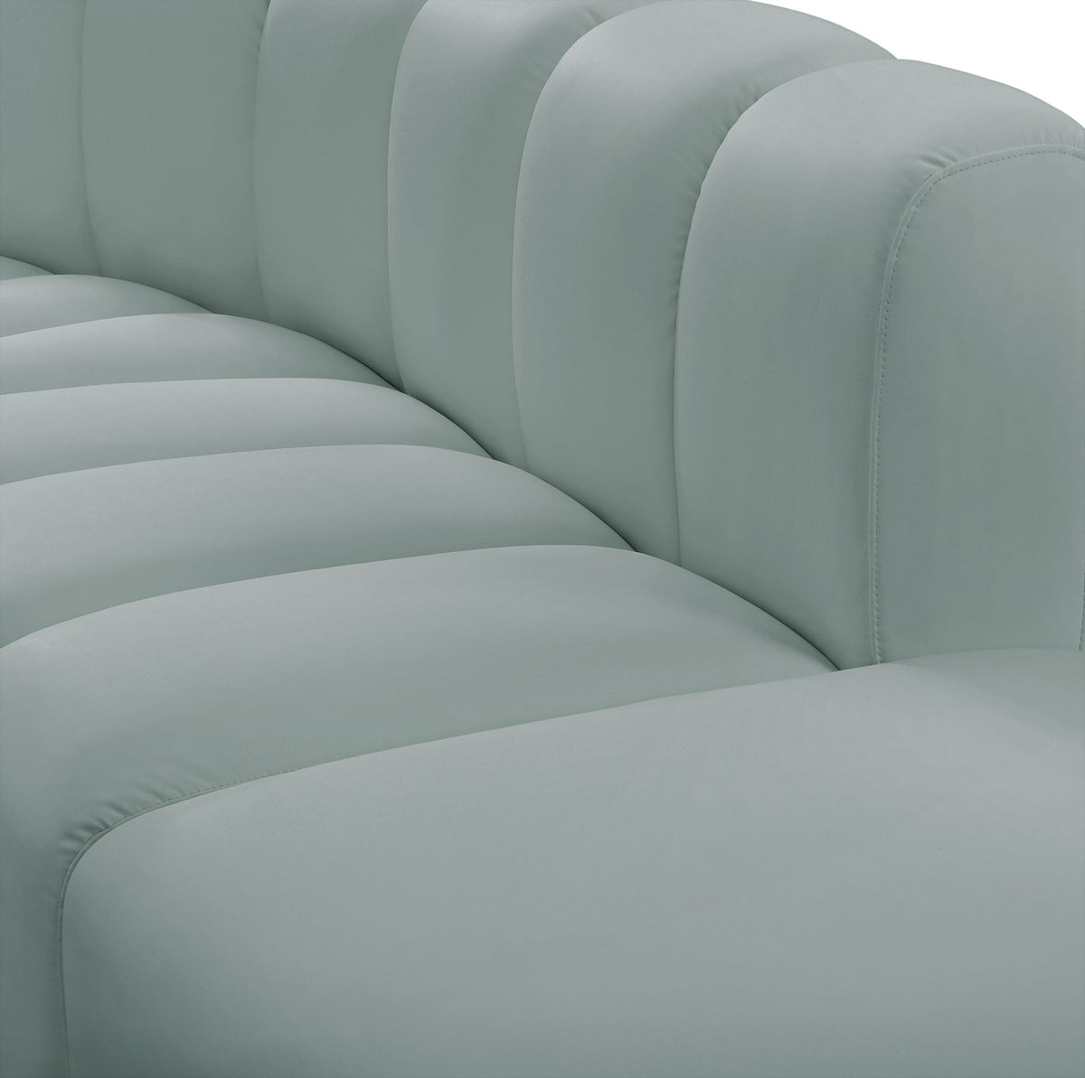 Arc - Faux Leather 7 Piece Modular Sofa