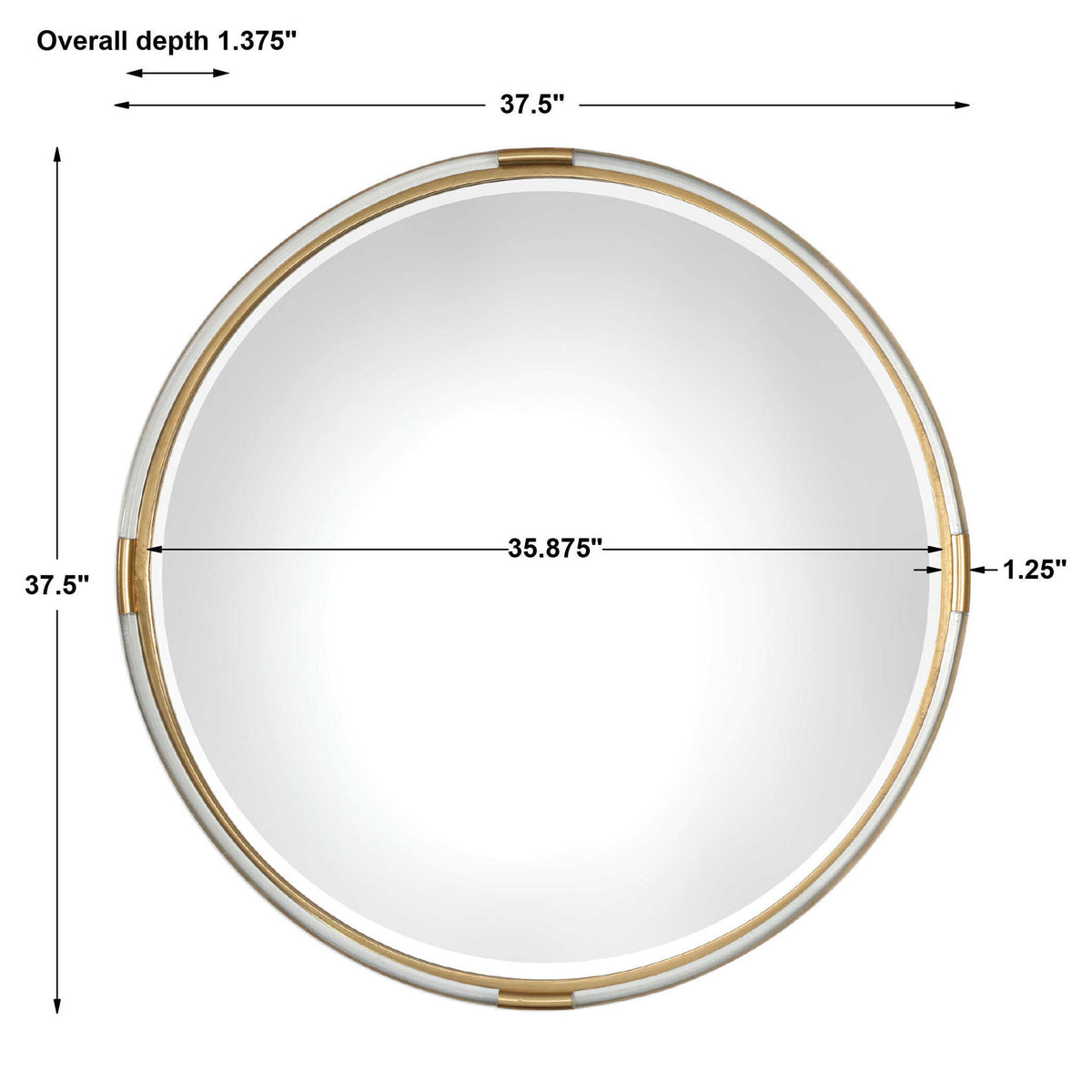Mackai - Round Mirror - Gold