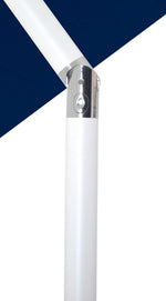 Amalfi - Patio Umbrella - Light Brown Base / White Pole