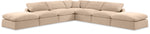 Comfy - 7 Piece Velvet Modular Corner Sectional