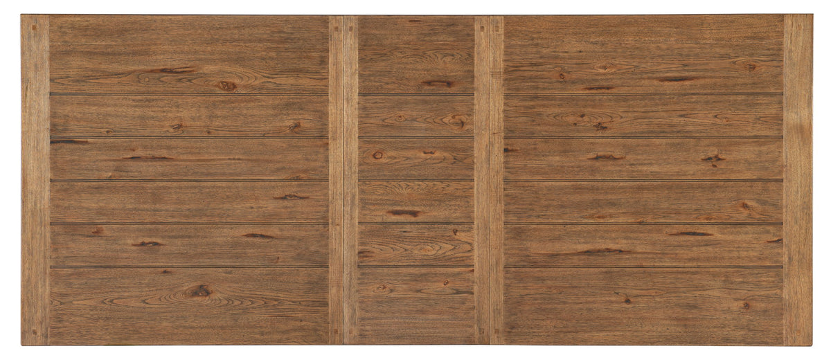 Big Sky - Trestle Dining Table With 2-20" Leaves - Light Brown