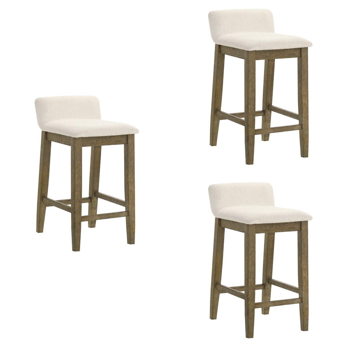 Annikah - Modern Transitional Wood Counter Height Kitchen Bar Stool