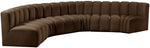 Arc - Velvet 6 Piece U-Shaped Modular Sofa