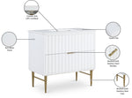 Modernist - Bathroom Vanity With Gold Legs