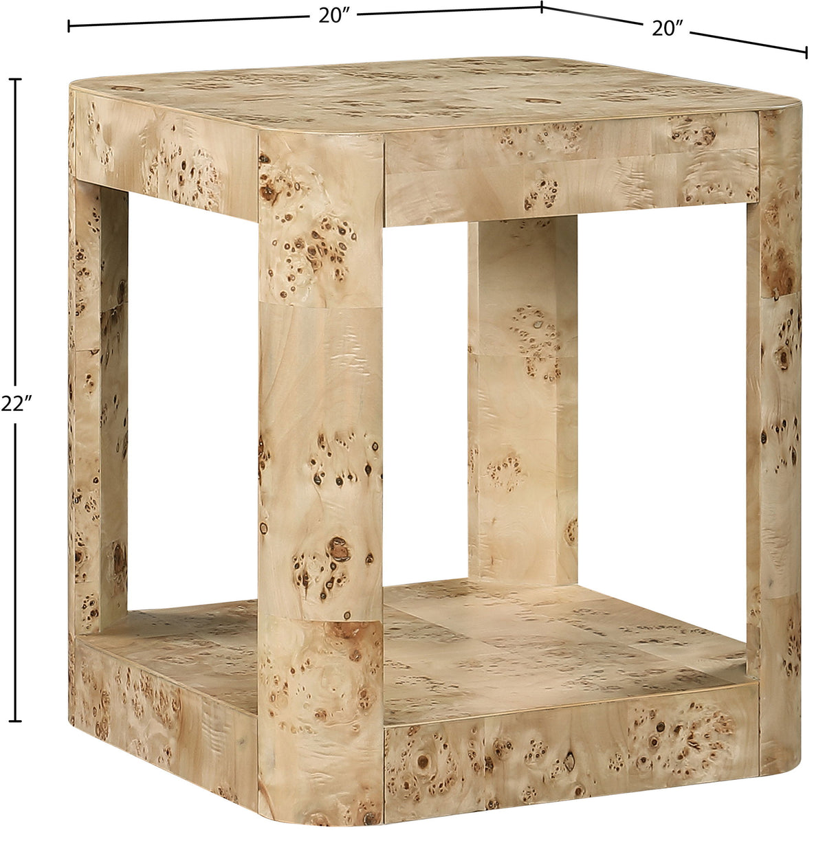 Reeves - Burl Wood Table