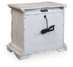 Bruchandi - Three Drawer Night Stand - Antique White
