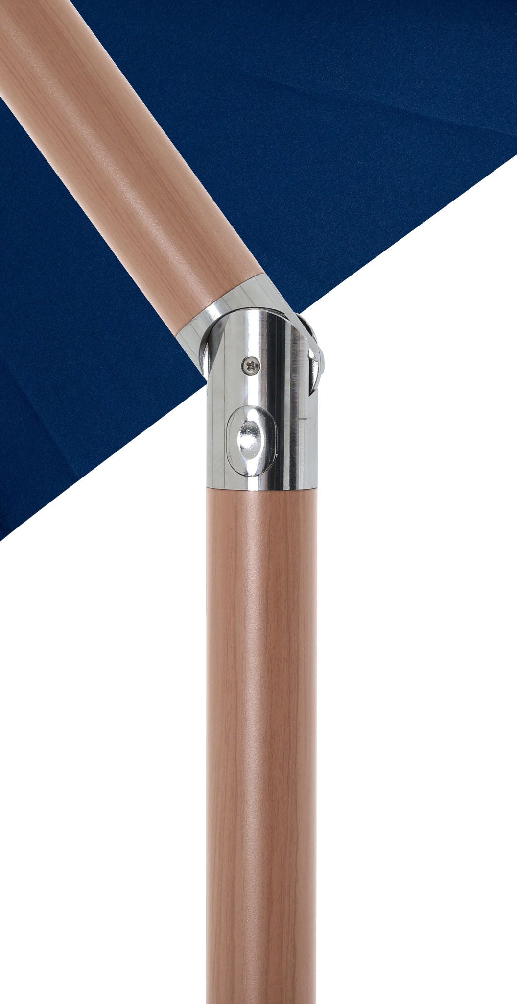 Amalfi - Aluminum Patio Umbrella - Black Base / Light Brown Pole