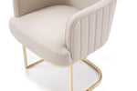 Tyler - Modern Grey + Gold Dining Chair by VIG Furniture - View 2