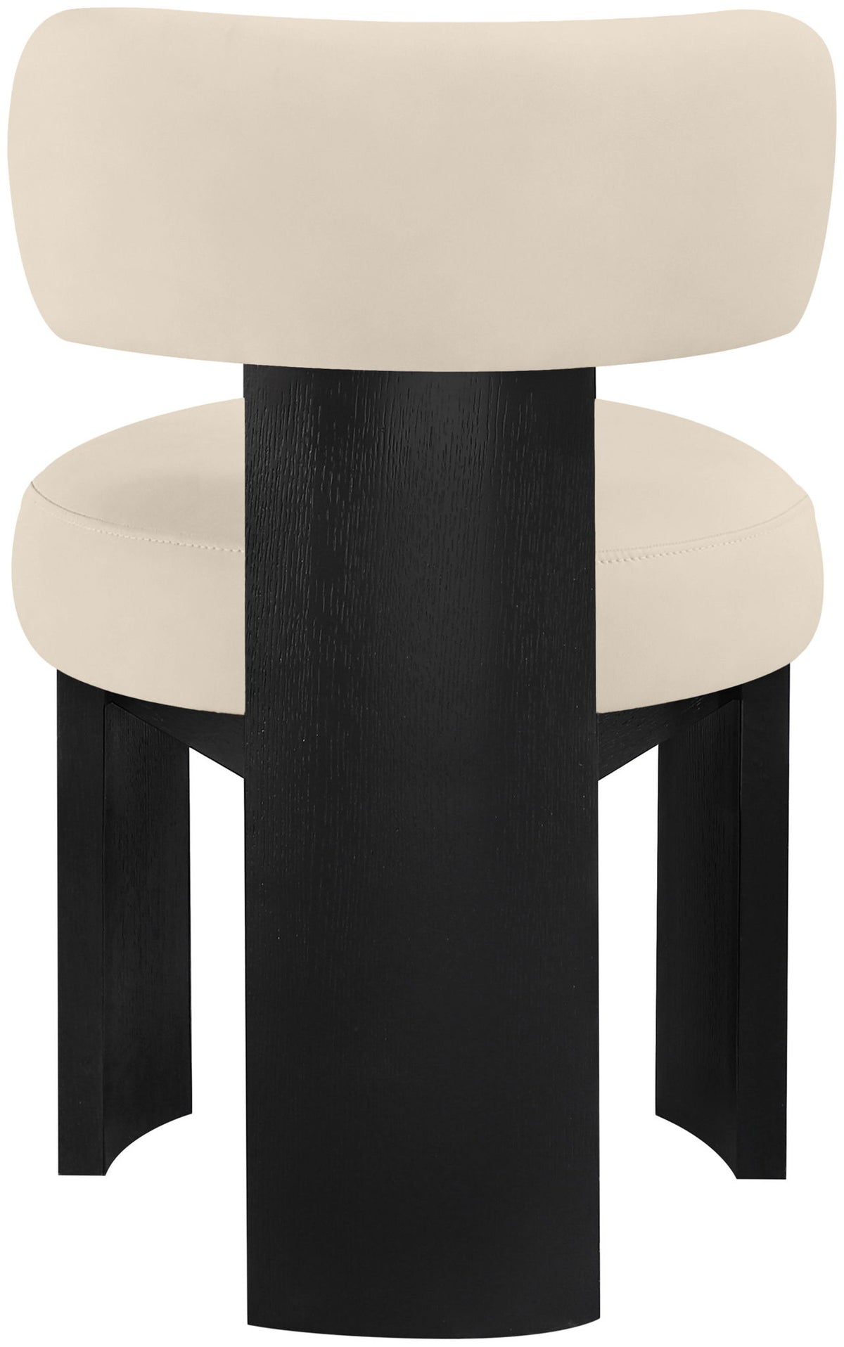 Atelier - Vegan Leather Upholstered Dining Chair (Set of 2) - Black Frame