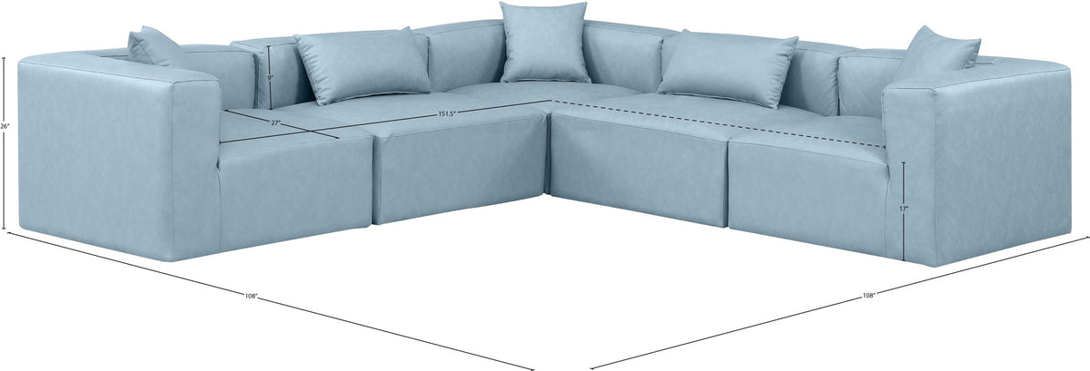 Cube - 5 Piece Modular Corner Sectional