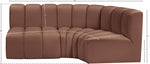 Arc - Faux Leather 3 Piece Sofa