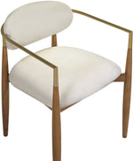 Riccio - Fabric Dining Arm Chair (Set of 2) - Walnut Frame