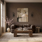 Orin - Velvet Performance Fabric Upholstered 2 Piece Modular Sofa (2 Corner Chairs)
