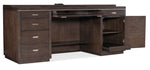 Work Your Way - House Blend Computer Credenza - Dark Brown