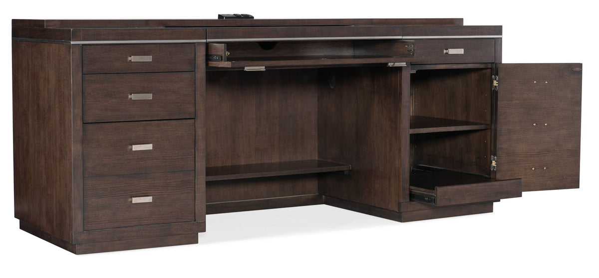 Work Your Way - House Blend Computer Credenza - Dark Brown