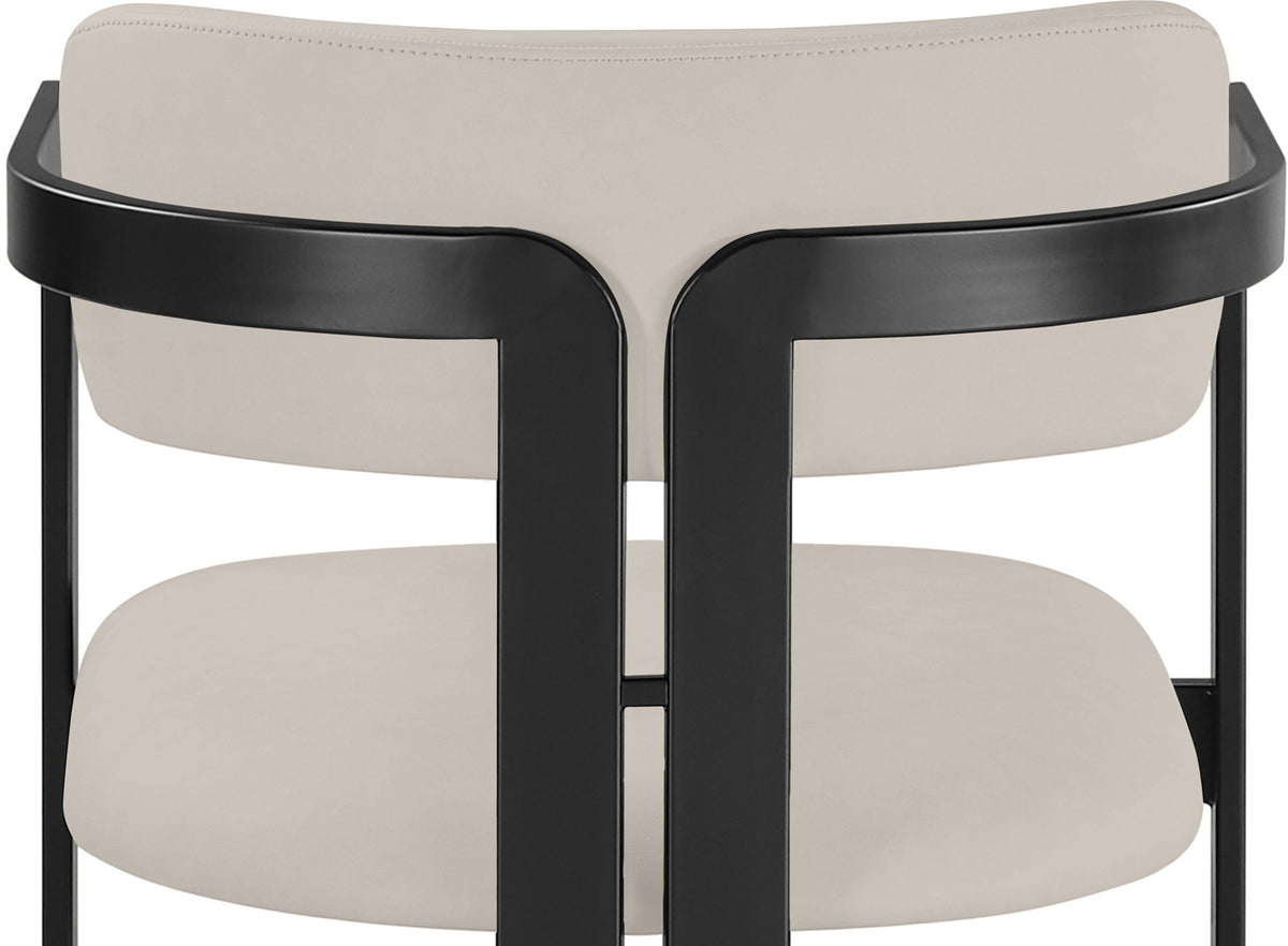 Aurum - Vegan Leather Upholstered Counter Stool - Taupe