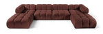 Orin - Velvet 6 Piece Modular Double Chaise Sectional