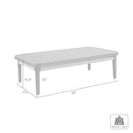 Zella - Rectangular Coffee Table - Charcoal / Light Gray
