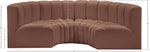 Arc - Faux Leather 4 Piece U-Shaped Modular Sofa