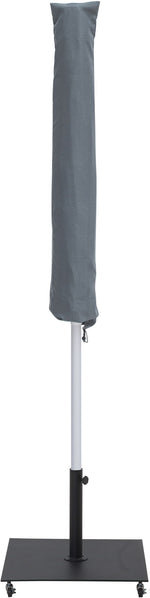 Fiji - Aluminum Patio Umbrella With Square Black And White Base