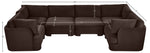 Hammond - Velvet Performance Fabric Upholstered 6 Piece U-Shaped Sectional