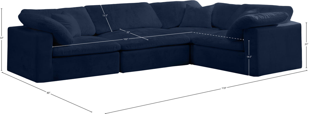 Cozy - 4 Piece Modular Corner Sectional