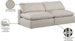 Comfy - Linen Modular Armless Sofa 2 Seats