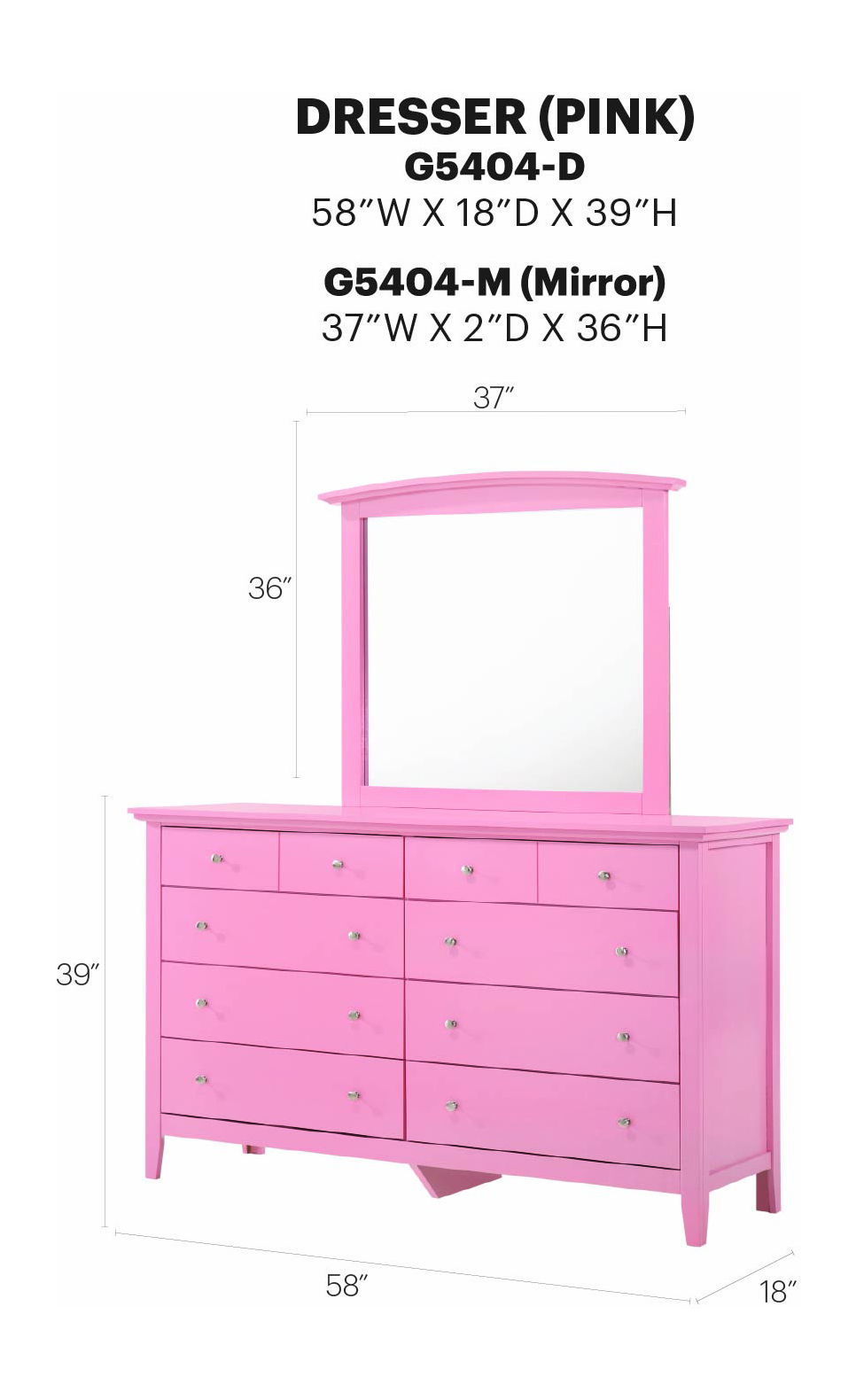 Glory Furniture - Hammond - Dresser