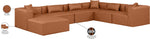 Cube - 7 Piece Modular Sectional - Cognac