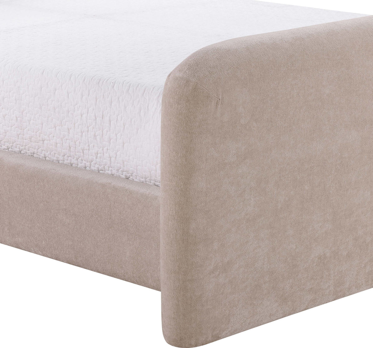 Fira - Chenille Fabric Upholstered Bed