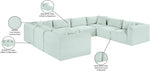 Shaggy - 8 Piece Modular U-Shaped Sectional