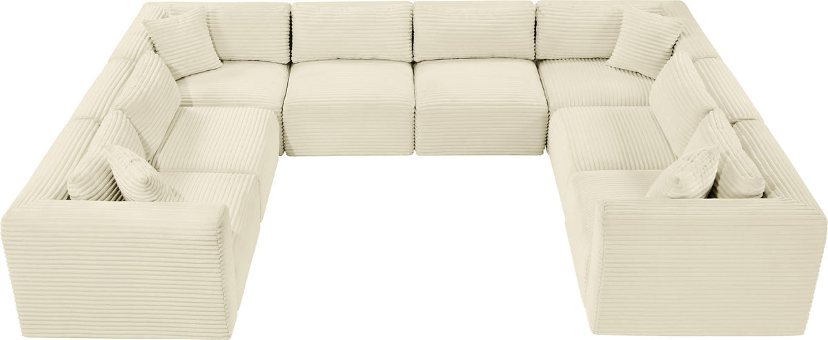 Shaggy - 8 Piece Modular U-Shaped Sectional
