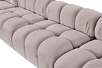 Orin - Velvet 5 Piece Modular Sectional