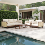 Wavefront - 4-Piece Outdoor Conversation Set With Cushions